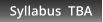 Syllabus  TBA