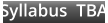 Syllabus  TBA